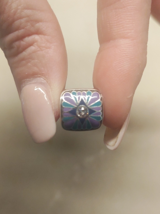 Brighton Jewelry - NEW! Brighton Casablanca Jewel Charm Bead Crystal Turquoise Purple Blue Hues